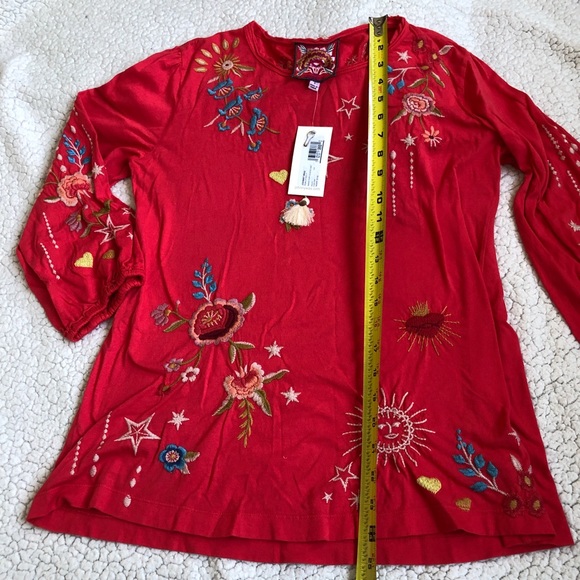 NWT Johnny Was Maris Puff Sleeve Knit top - Picture 3 of 4